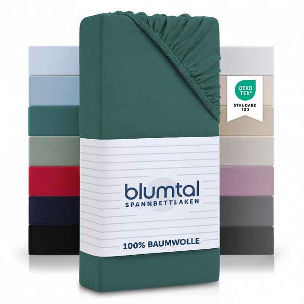 Blumtal NAPÍNACÍ PROSTĚRADLO 150/200 cm, smaragdově zelená