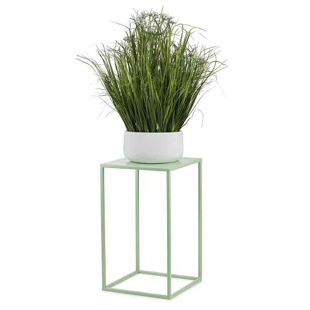 HowHomely Stojan na květiny SIMPLE 40 cm zelený
