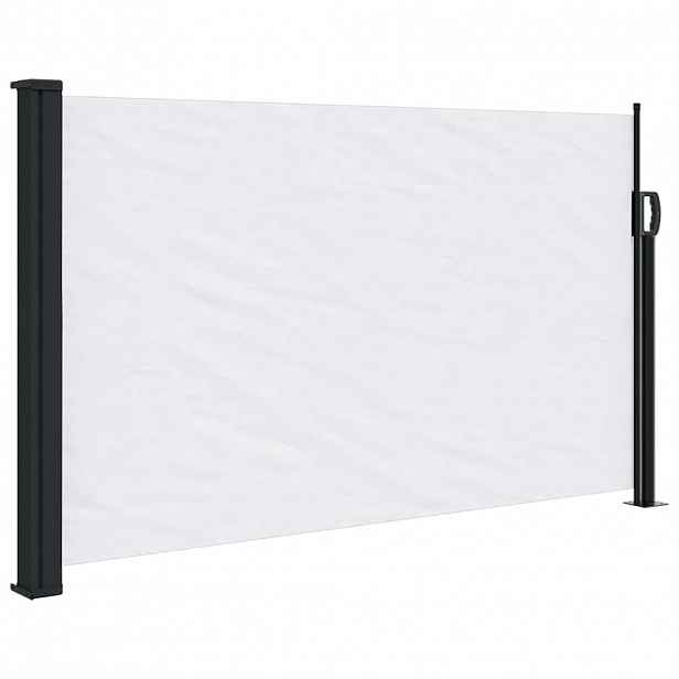 vidaXL Zatahovací boční markýza bílá 120 x 500 cm