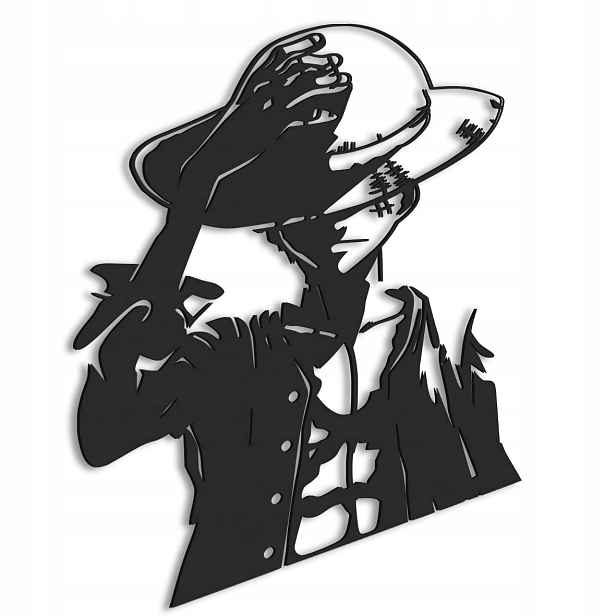 One Piece Monkey D. Luffy dřevěný obraz Anime
