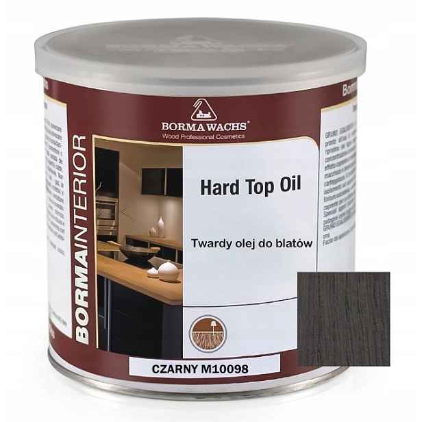 Tvrdý Olej Na Dřevěné Desky Borma Wachs Hard Top Oil Černý 750 ML