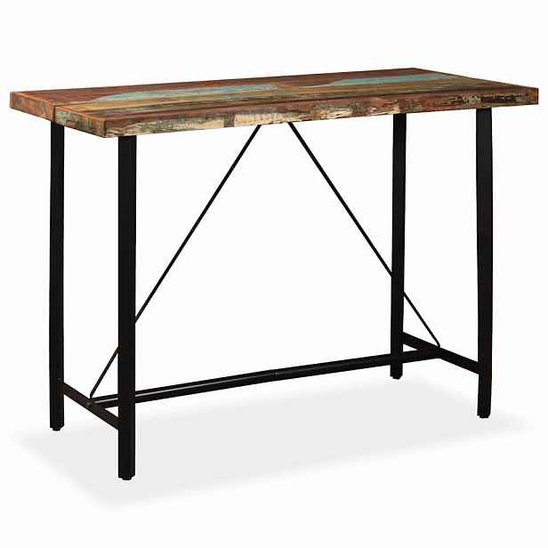 vidaXL Barový stůl masivní recyklované dřevo 150 x 70 x 107 cm