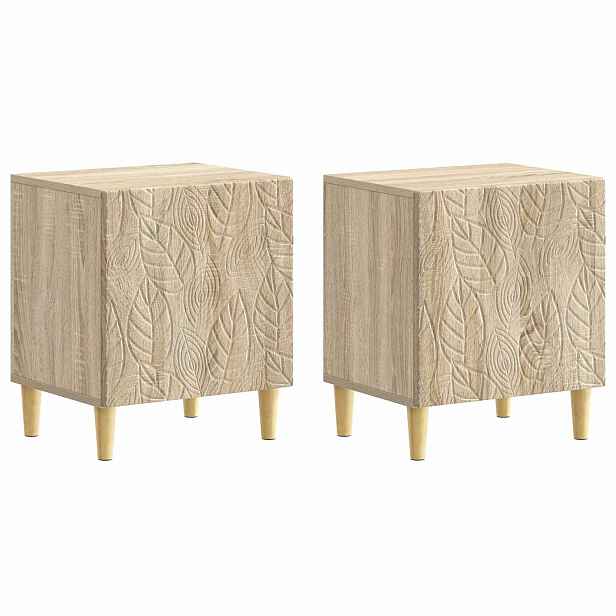 vidaXL Noční stolek 2 ks Dub sonoma 43 x 34,5 x 50 cm Kompozitní dřevo