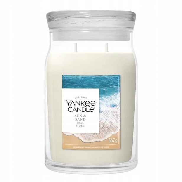 Yankee Candle Sun & Sand – velká vonná svíčka 567 g