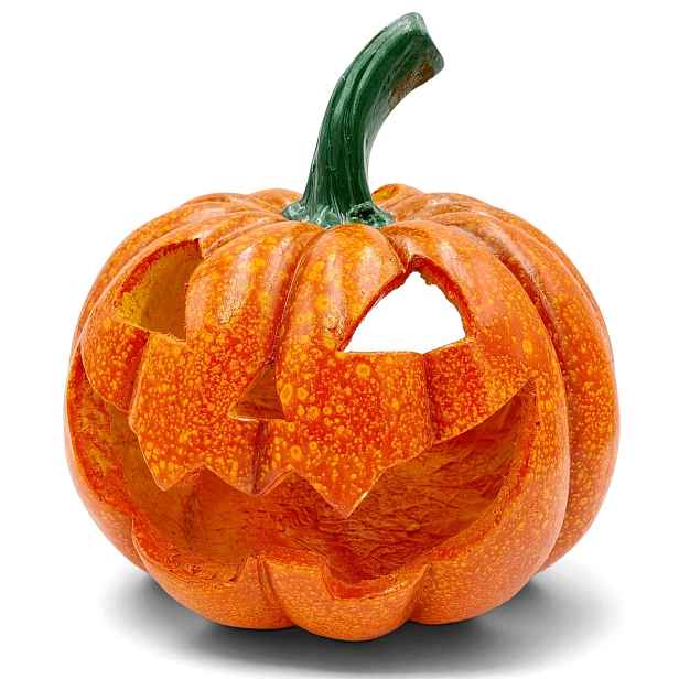 Umělá keramická figurka Dynia, velký lampion na Halloween, dekorace 30 cm