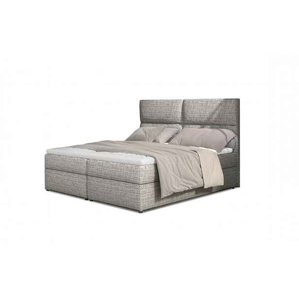 Boxspring PILANSI 01 160x200, šedá látka