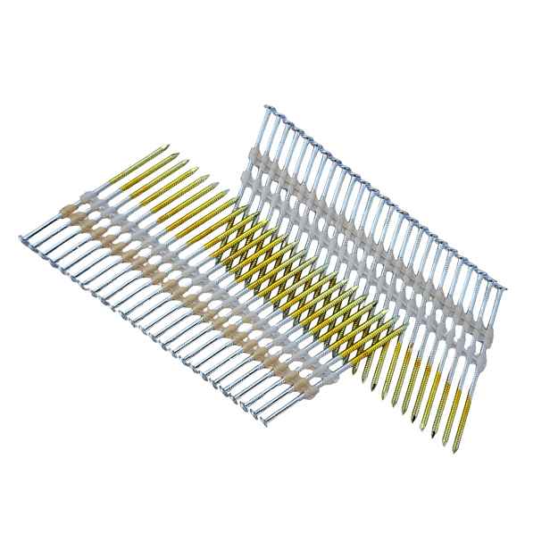 Hřebíky do hřebíkovačky spojované plastem 2,8x50mm 21° 2000ks ZnRi Op