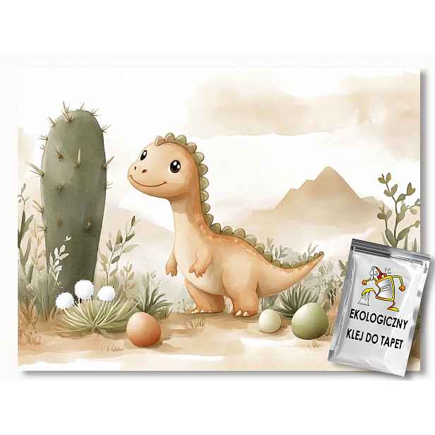 Fototapeta Flizelina Děti Dinosaurus Dinopark Prehistoria 312x219 130g