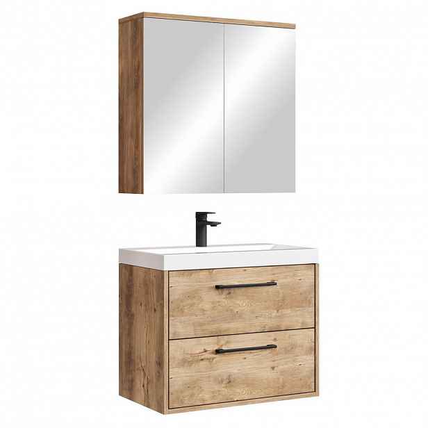 Badplaats KOUPELNOVÁ SESTAVA Florence 3 díly kaštanový dub - 60 x 35 x 51 cm