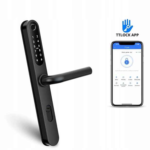 Bot Chytrá klika TTLock V1 72-92mm variabilní černá