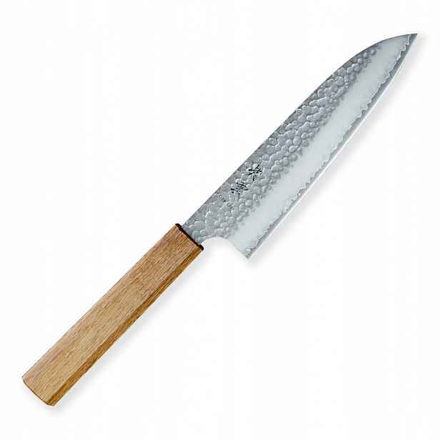 Nůž Santoku 170 mm Kanetsugu Shiun VG-2 3 layers, japanese Oak