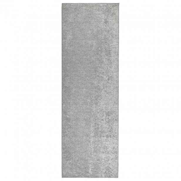 vidaXL Koberec Šedá 50 x 400 cm 100% polyester 3 mm Lze prát
