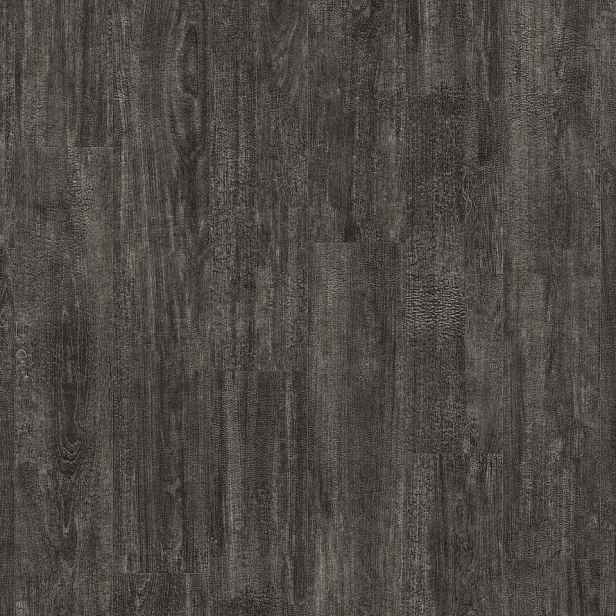 Vinylová podlaha lepená iD Inspiration 30 Charred Wood Black, 1200 x 200 mm, Tarkett
