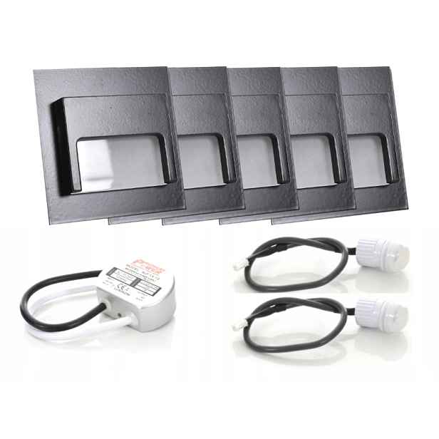 Sada schodišťových svítidel Halogen Led 5x senzory