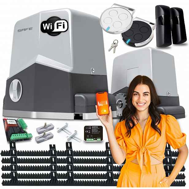 Set Pohon Pro Posuvnou Bránu Pohon dálkové ovládání 600 kg Wifi automatová lišta