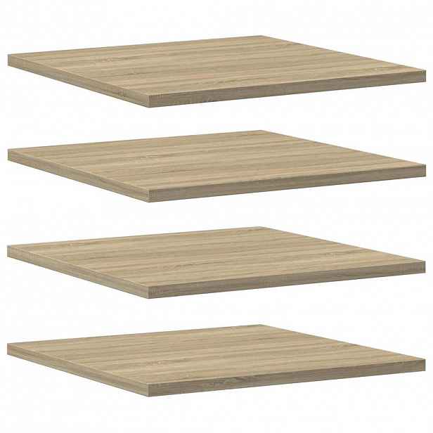 vidaXL Přídavné police 4 ks dub sonoma 40 x 40 x 1,5 cm dřevotříska