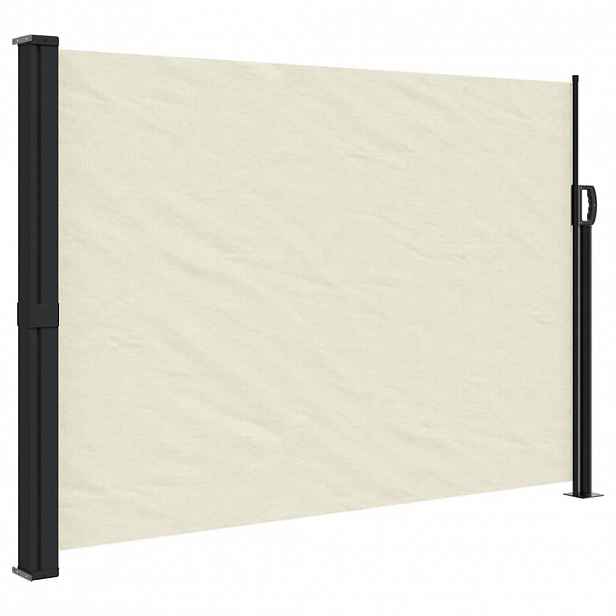 vidaXL Zatahovací boční markýza krémová 140 x 500 cm
