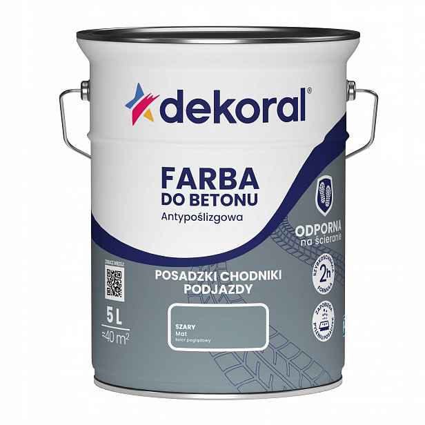 Dekoral Barva na betonu Protiskluzová Šedá 5L