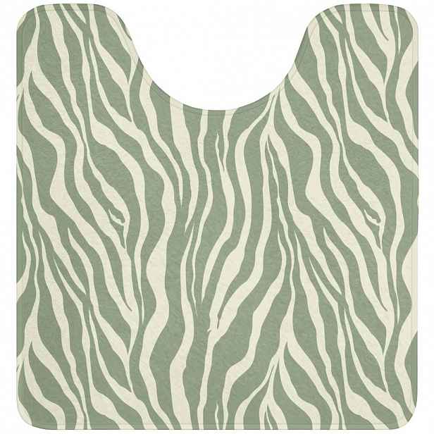 OnlyWow WC PŘEDLOŽKA Zebra - Motiv - zelená 55x60 cm