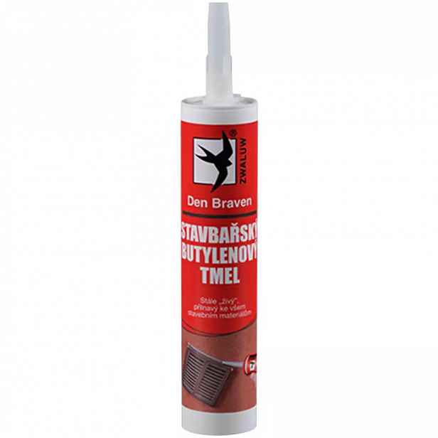 Silikon stavební Stavbařský butylenový tmel Den Braven bílý 310 ml