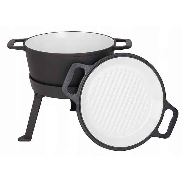 Smaltovaný Litinový Kotlík Rossner 5L MK302 3in1