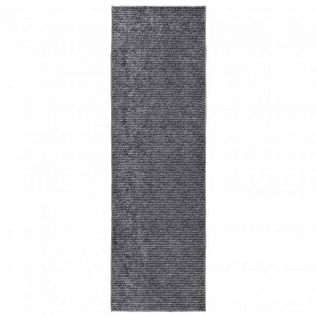 vidaXL Koberec Antracitová 80 x 400 cm 100% polyester 3 mm Lze prát