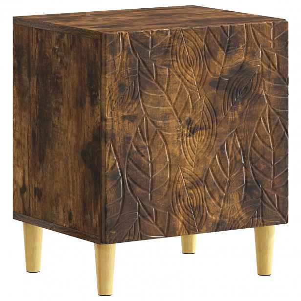 vidaXL Noční stolek Kouřový dub 43 x 34,5 x 50 cm Kompozitní dřevo