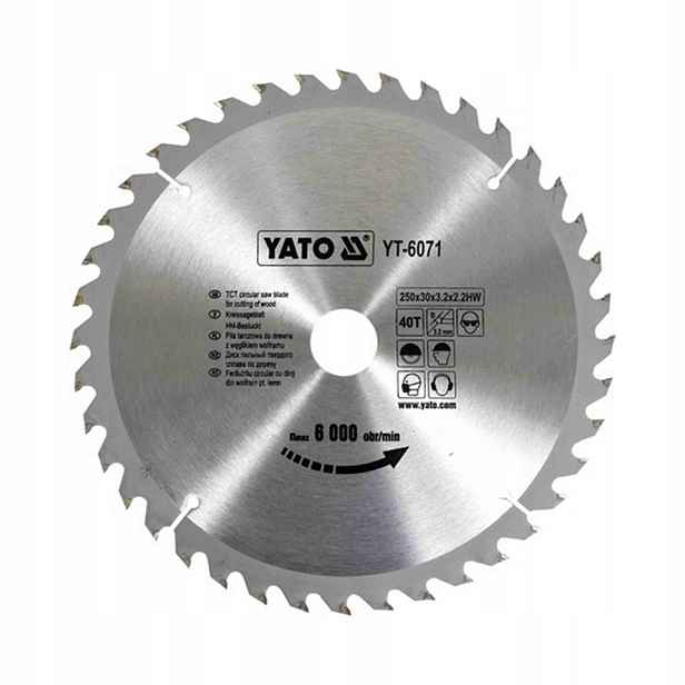 Yato Vidiová Kotoučová Pila 250x30mm 40-ZUBŮ 6071