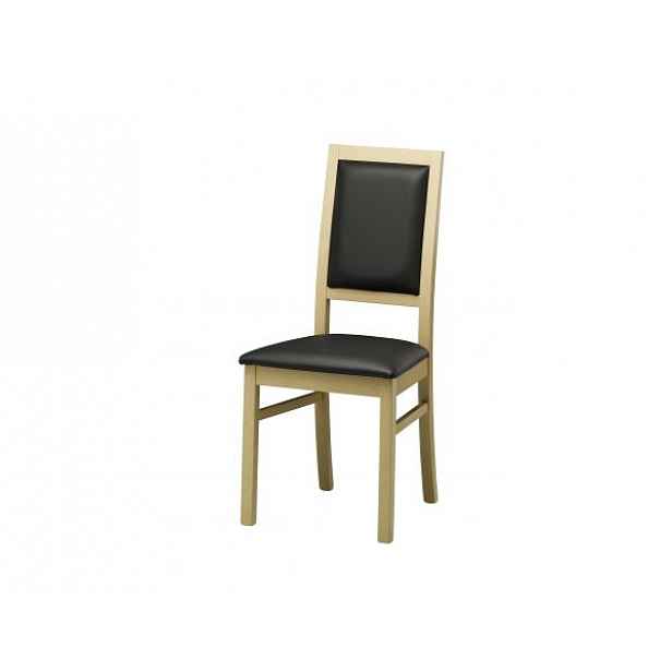 Jídelní židle Laura černá, dub - výška 98 cm