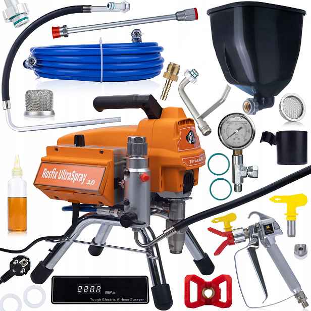 Malířský Agregát Rosfix RT3 2200W 22MPA Tornádo Pro Malování Interiérů Pro