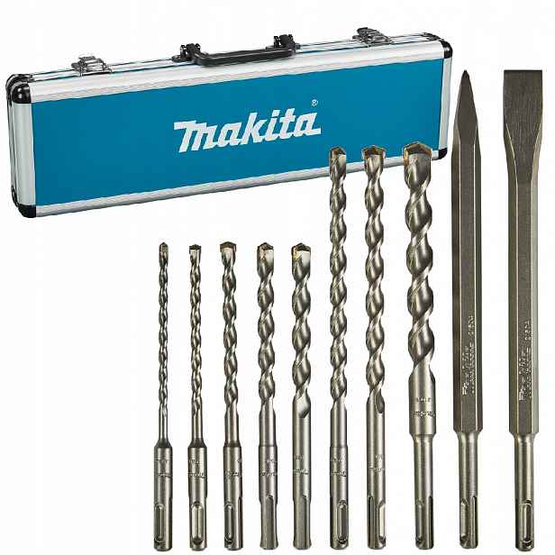 Vrtáky Do Betonu Sekáčové Ploché Sds+ Sada Makita D-71990 Originál