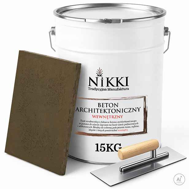 Architektonický beton dekorativní interiérový 15kg Tmavě khaki F456 hladítko