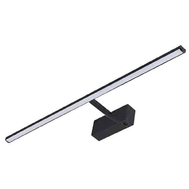 Koupelnové Led svítidlo 12W černé nad zrcadlo do koupelny s vypínačem Cct 55 cm