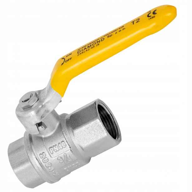Plynový Ventil Kulový Kohout Na Plyn S Rukojetí 1 1/4" Palce DN32 Diamond