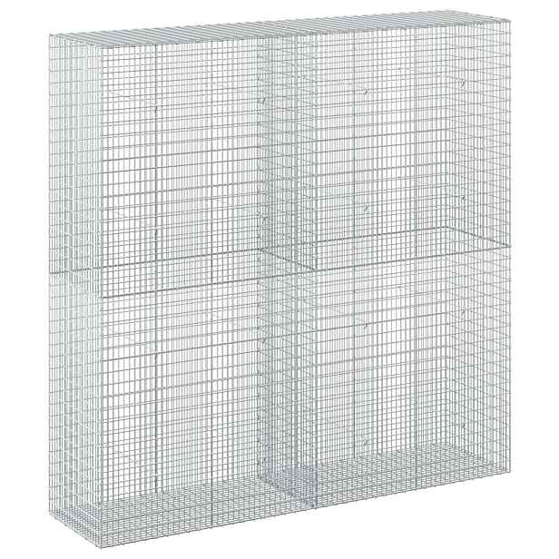vidaXL Gabion s drátem 5 mm a síťkou 5x2,5 cm 200x50x200 cm