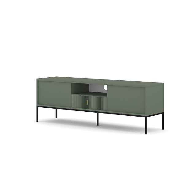 Vivaldi TV stolek Maggiore 154,5 cm zelený/černý/zlatý