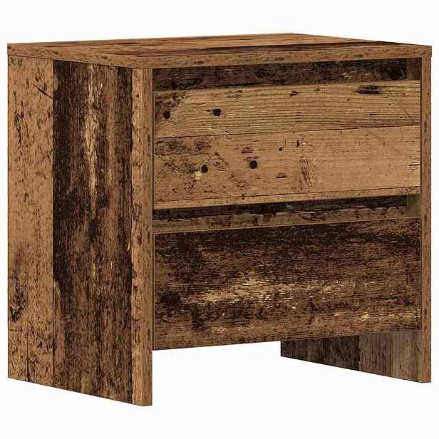 vidaXL Noční skříňka Staré dřevo 45 x 34 x 44,5 cm Kompozitní dřevo