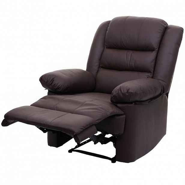 MCW RELAXAČNÍ křeslo hnědé