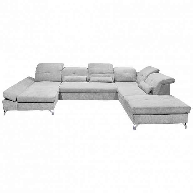 MID.YOU SEDACÍ SOUPRAVA, textil, světle šedá