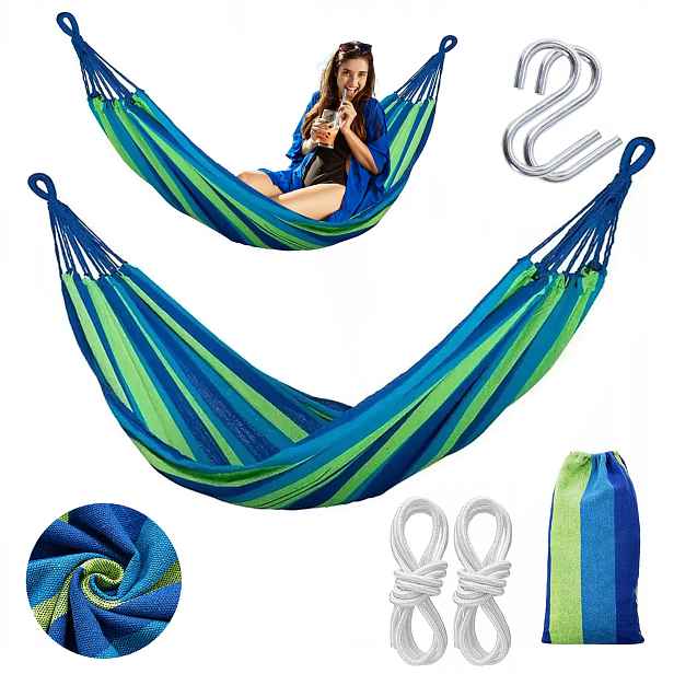 Bluegarden Hamaka Blue Rainbow pro 1 osobu