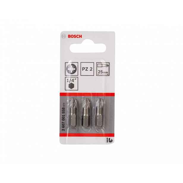 Bosch - Sada bitů PZ2, délka 25 mm, 3 ks 2607001558