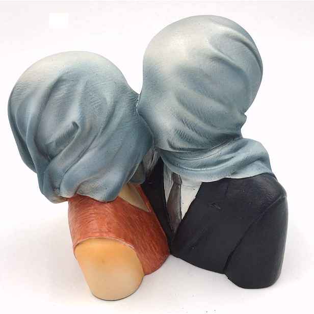 Figurka Milenci Les Amants podle Rene Magritte, Parastone 9,5 cm