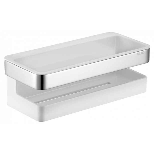 Keuco Collection Moll - Polička, délka 24 cm, bílá/chrom 12758010000