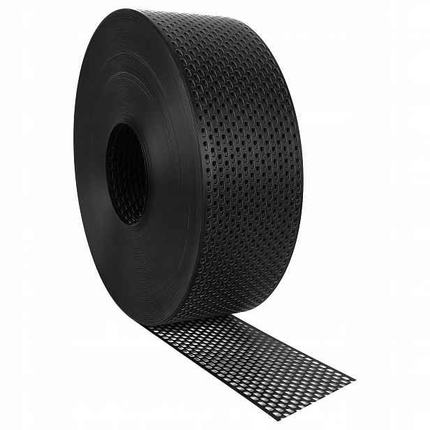 Pvc okapová mřížka 100 mm x 60 m Ral 9005 černá Eurovent