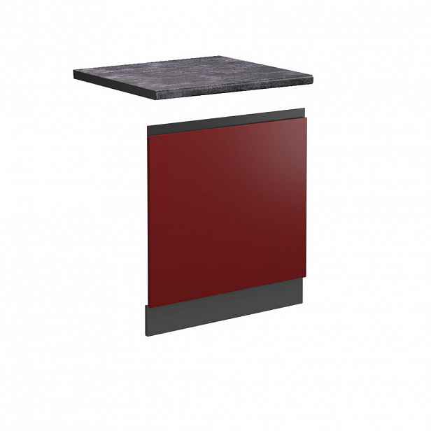 Vicco PŘEDNÍ PANEL R-Line Červená 60 cm , PD Antracit