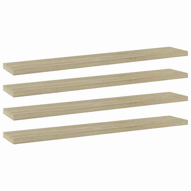 vidaXL Přídavné police 4 ks dub sonoma 60 x 10 x 1,5 cm dřevotříska