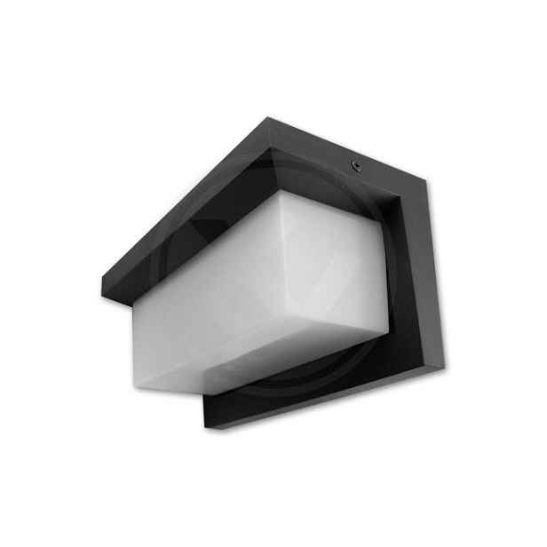 MasterLed Led zahradní nástěnné svítidlo Lagos 12W 840 lm IP54 černé 4000K
