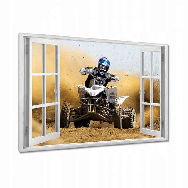 Obrazy 90x60 Quad Poušť Rallye Závod