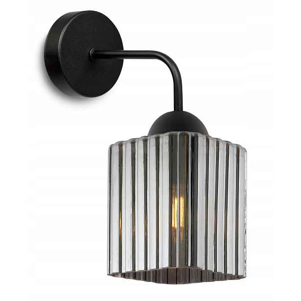 Lampa Nástěnná Černá Jednoduchá Grafit Skleněná Loftová Lampa Do Obývacího Pokoje