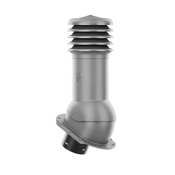 Větrací komín HiVent pro plechovou střešní krytinu, profil E, průměr 150 mm, grafit